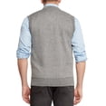 thumbnail image 3 of True Rock Men's Argyle V-Neck Sweater Vest (Heather Gray/Blk, XX-Large), 3 of 3