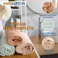 thumbnail image 3 of Pack De 5 Toallas De Baño Surtidas MELOCOTTON HOGAR Extra Suaves y Absorbentes 180x50cm, 3 of 4
