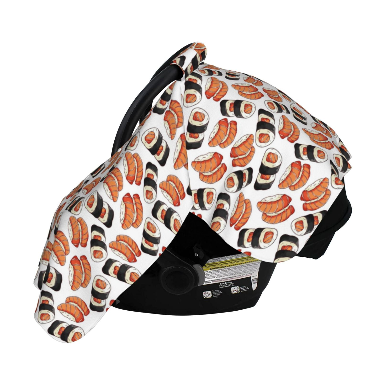 Naloa Sushi Roll Baby Car Seat Cover, Breathable Baby Carrier Cover, Multiuse Baby Carrier Cover & Nursing Breastfeeding Cover