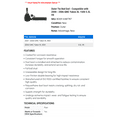 thumbnail image 2 of Outer Tie Rod End - Compatible with 2000 - 2006 GMC Yukon XL 1500 5.3L V8 2001 2002 2003 2004 2005, 2 of 2