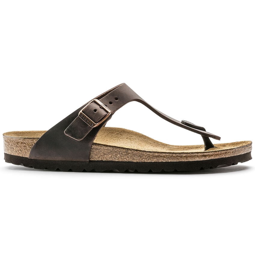 BIRKENSTOCK Women's Gizeh Habana Oiled Leather Sandal - 0743831