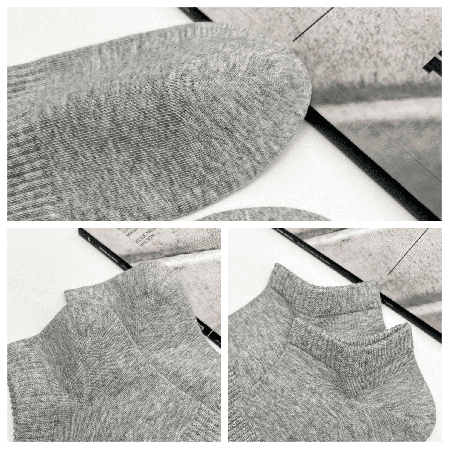 Sookeceks 6 Pairs Ankle Socks for Men Breathable Cotton Socks Anti Slip Low Cut Soft Casual Socks Size 7-11