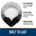 thumbnail image 3 of Buganda Soft Microfiber Toilet Lid Cover, Washable Bathroom Seat Covers, Fits Most Round, Elongated and Oblong Lids, Black, 19.5"X18.5", 3 of 7