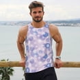 thumbnail image 6 of Lsque Winter With Snowflakes Pattern Mens Tank Tops Muscle Athletic Quick Dry Sleeveless Workout Fitness T Shirts Beach Tank Top, Loose-fit Sleeveless Shirt for Men-XX-Large, 6 of 7