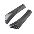 thumbnail image 1 of 2pcs Carbon Fiber Durable Car Rear Bumper Lip Diffuser Splitter Canard Protective Film -, 1 of 4