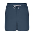 thumbnail image 6 of DDAPJ pyju Birthday Gifts! Mens Solid Athletic Running Shorts Drawstring Workout Gym Shorts Lounge Sweat Shorts with Pockets Navy XL, 6 of 8
