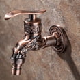 thumbnail image 2 of Grifo de baño interior para el hogar, grifo de montado en pared grifo de para el jardín exterior grifo de agua para , - Rojo SM SunniMix Grifo al aire libre, 2 of 8
