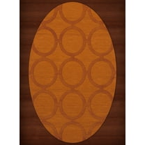 Dalyn Dover Area Rug DV14 Dv14 Orange Circles Rings 12' x 18' Oval