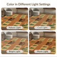 thumbnail image 7 of ODIKA 4'x6' Washable Area Rug Print Vintage Cabin Grain Forest Border Wildlife Motifs Woodland Flowing Dynamic for Dorm Room, Small Living Stain Resistant Low Profile, Easy Care, 7 of 7