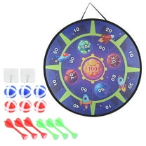 ToysYGift Dart Board Game Set for Kids with 6 Sticky Balls, Dinosaur Toys Double-Sided Foldable Indoor Outdoor Fun Party Play Games Toys Gifts for Boys Girls Kids