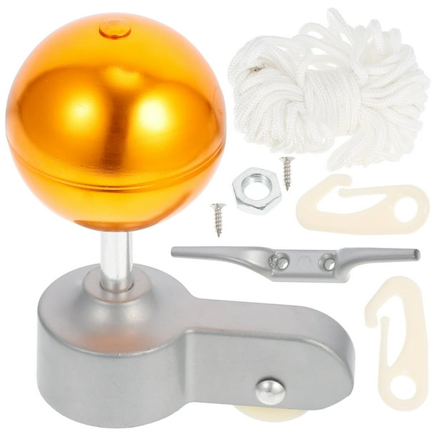 Flag Pole Kit Parts Flagpole Repair Replacement Pulley Fitting Cleat Hook Decor Balls