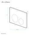 thumbnail image 5 of Swiss Madison Well Made Forever SM-WC001B Placa de descarga del actuador negro, 5 of 5