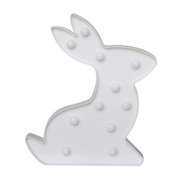 cute bunny lamp LED Night Light Plastic Lamp Desktop Design 1Pcs
