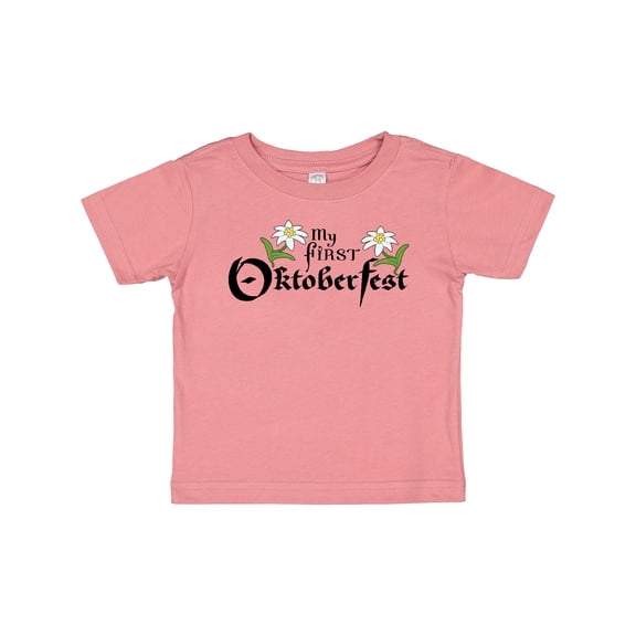 Inktastic My First Oktoberfest with Edelweiss Flowers Boys or Girls Baby T-Shirt