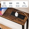 thumbnail image 4 of HOOBRO 5.9" Skinny Console Table with Charging Station, 78.7" Narrow Sofa Table with Power Outlets, Long Behind Couch Table, Slim Entryway for Hallway, Living Room, Rustic Brown, 4 of 10