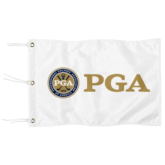 DianYu PGA Championship of America Golf Pin Flag Practic Putting Green Golf Flag For Backyard Garden  Miniature Pin Flag with Three Brass Grommets 12x18Inch