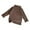 Khaki, variant on Diufon Unisex Kids Long Sleeve Shirt Fall Winter Cotton Turtleneck Thickened Warm Tops Casual Basic Bottom Clothes