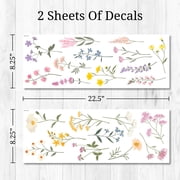 Wall Palz Pastel Wildflower Wall Sticker 22 Count