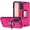 Hot Pink, variant on Designed for Samsung Galaxy A25 5G Tough Metallic Hybrid Premium Ring Kicstand Military Grade, Heavy Duty Shockproof Rugged Protective Phone Case Cover [Silver]