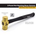 thumbnail image 5 of Titan Tools TIT63216 63216 2Lb Brass Non-Sparking Hammer, 5 of 5