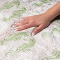 thumbnail image 3 of Addison Rugs Dream Shag Premium Machine Washable Transitional Seahorses Green Rectangle Rug, 8' x 10', 3 of 8