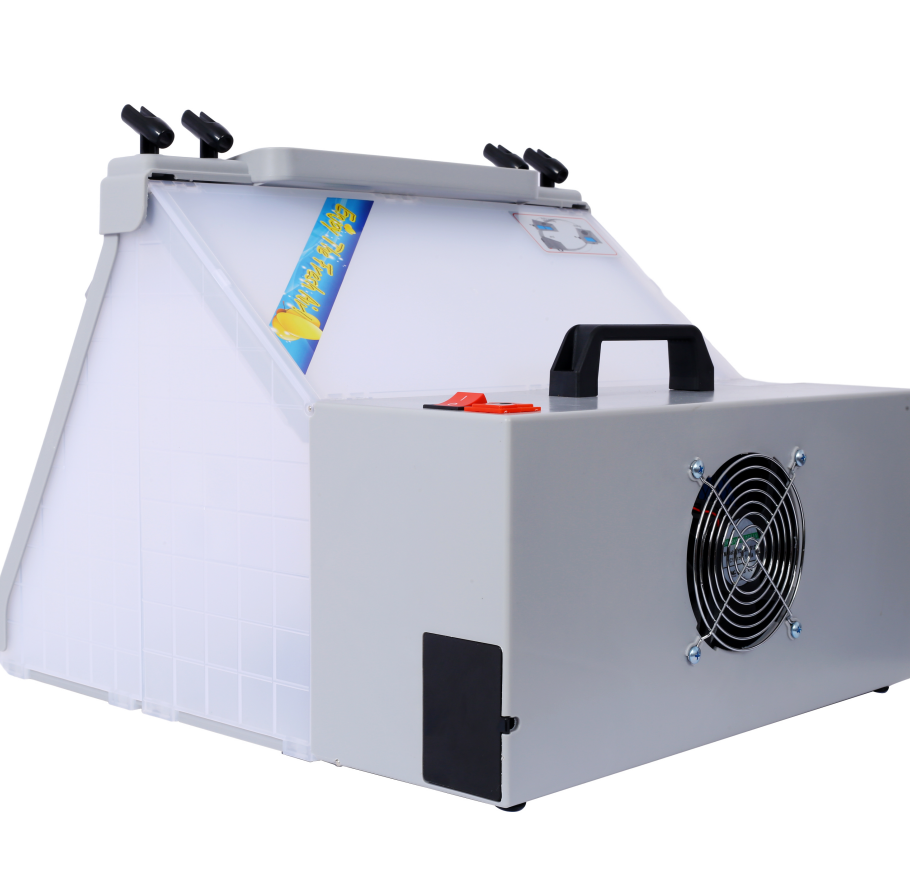 Airbrush Spray Booth with 3 LED Lights 4 Holders for Crafts Cakes