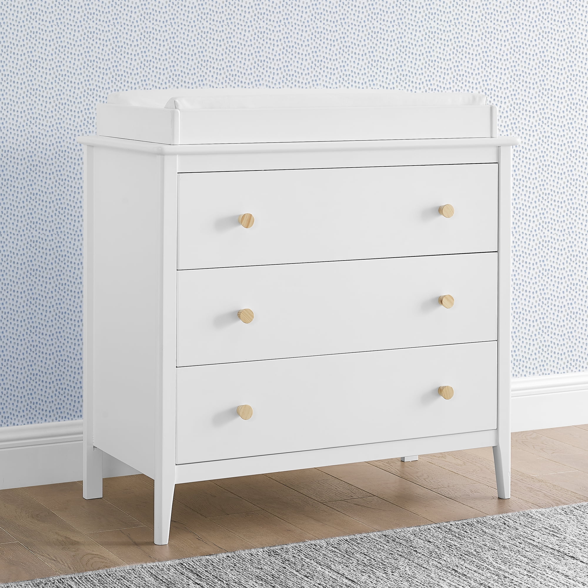 Delta Children Changing Top #W100810, Greenguard Gold Certified, Bianca White