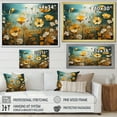thumbnail image 4 of Designart "Yellow Blue Buttercups Golden Glow Collage I" Floral Canvas Print, 4 of 5