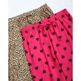 thumbnail image 3 of dELiA*s Women's Pajama Pants - 2 Pack Super Soft Flare Classic Fit or Jogger Pants - Sleepwear Pants (S-3X), 3 of 7