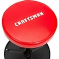 thumbnail image 3 of Craftsman 8087917 Vinyl Swivel Adjustable Shop Stool, Matte Red, 3 of 6