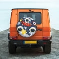 thumbnail image 6 of Sikiie Astronaut And Space PVC Leather Spare Tire Wheel Cover Spare Tire Cover, for Car Truck SUV Camper Trailer Universal Fit(14-17in)-15 inch, 6 of 6