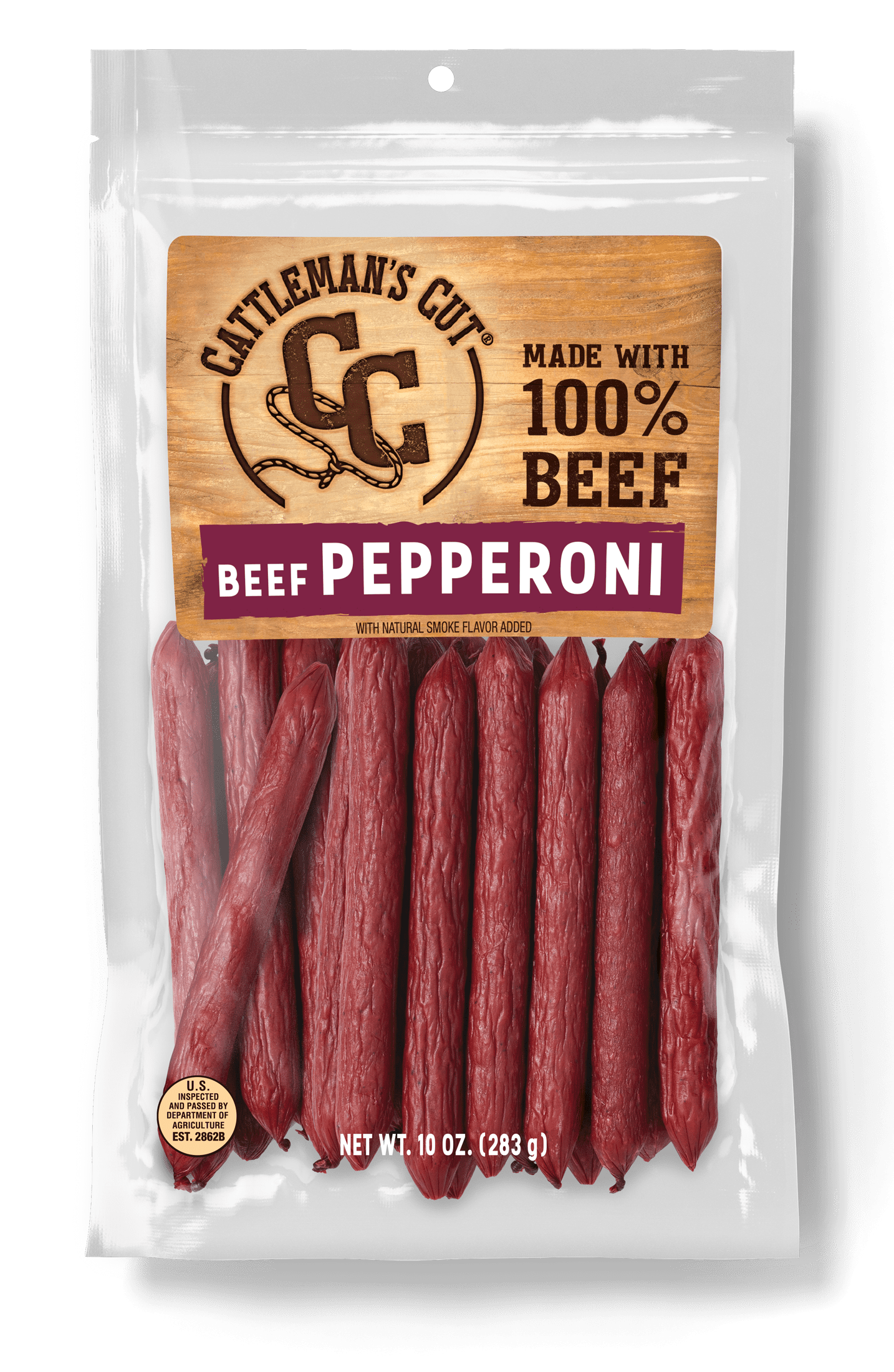 Cattleman's Cut All Beef Pepperoni Sticks, 10 Oz