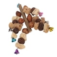 thumbnail image 1 of Juguetes para Morder Pájaros ANGGREK Madera Segura para Cuerdas nueces lufa Resistente A Mordeduras, 1 of 7