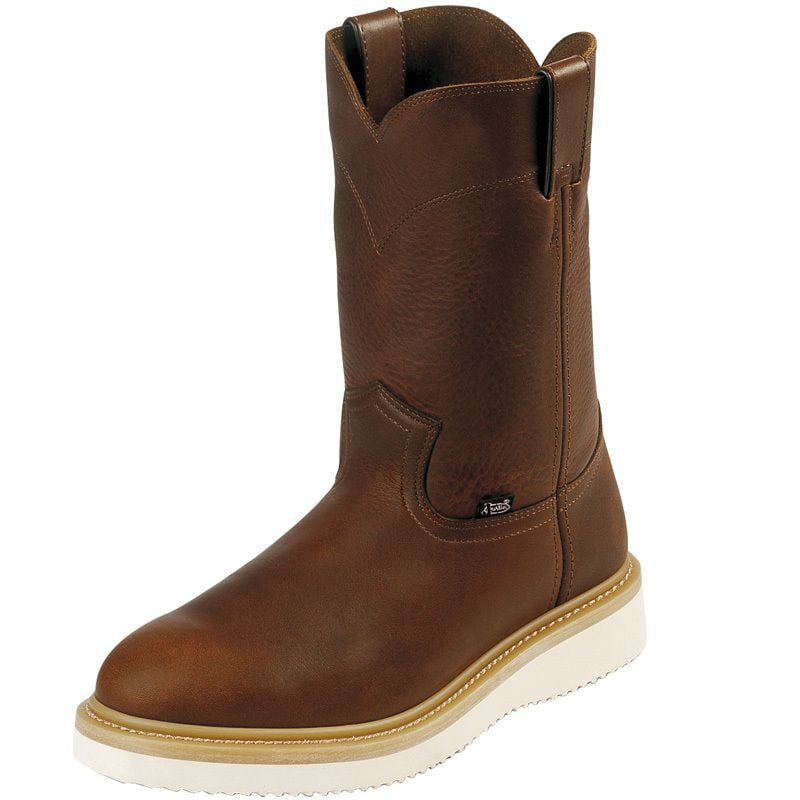justin men's premium wedge work boots