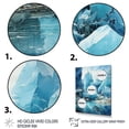 thumbnail image 3 of Designart "Blue Glacier Crystalline Wonderland I" Landscape & Nature Floater Framed Wall Art Print, 3 of 7