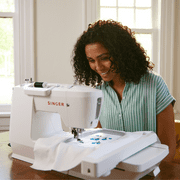SINGER® SE9180 Embroidery & Sewing Machine with Accessory Kit | 250 Built-in Stitches, 150 Embroidery Designs & 10 Fonts, Wifi Connectivity with 7 Touch Screen