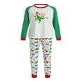 thumbnail image 2 of MesaSe Christmas Family Matching Pajamas Set Stylish Dinosaur Print Long Sleeve Tops and Trousers/Romper, 2 of 9