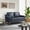 Blue, variant on Serta Hemsworth Mid-Century Modern Style 2 Seater Indoor Loveseat, Navy Blue Leather