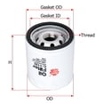 thumbnail image 1 of Filtro Para Aceite Nx 1993 Nissan L4 2.0L SAKURA ., 1 of 3