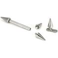 thumbnail image 1 of Painful Pleasures 14g - 12g Internally Threaded 3mm x 6mm Spike - Price Per 1, 1 of 3