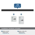 thumbnail image 3 of Amerock Bar Pulls Square 6-5/16 inch (160mm) Center-to-Center Matte Black Cabinet Pull - 10 Pack, 3 of 5