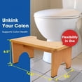 thumbnail image 4 of Toilet Stool Squat Adult, Wood Poop Stool for Bathroom Adults., 4 of 8
