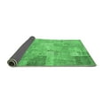 thumbnail image 2 of Ahgly Company Indoor Rectangle Patchwork Emerald Green Transitional Area Rugs, 4' x 6', 2 of 4