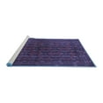 thumbnail image 2 of Ahgly Company Machine Washable Indoor Square Persian Blue Traditional Area Rugs, 6' Square, 2 of 4