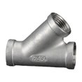 thumbnail image 1 of Stainless Steel Tube Pipe Fittings Y Shaped Tees 45 Degree Oblique Joint for Gas Water Systems Kitchen Garden Irrigation, 1 of 4