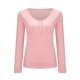 thumbnail image 5 of Blusa de manga larga con cuello en V para mujer, sexy, informal, de color sólido, a la moda Fridja hkj3529, 5 of 8