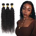 thumbnail image 1 of Hair Bundles Poirewsa Deep Wave 60 65 70 cm #1B Natural Black, 1 of 9