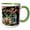 Green/White, variant on 3drose, Massachusetts, Nantucket Island, Roses and Home - Us22 Wbi0103 - Walter Bibikow, 15oz Two-tone Red Mug