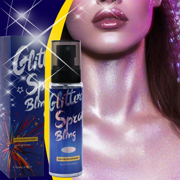SDJMa Glitter Spray for Body & Face | Water-Resistant Shimmer | Safe for Skin, 100ml