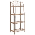 thumbnail image 3 of SAFAVIEH Amaris Outdoor Wrought Iron 4 Tier Bakers Rack, Rusty Orange, 3 of 10